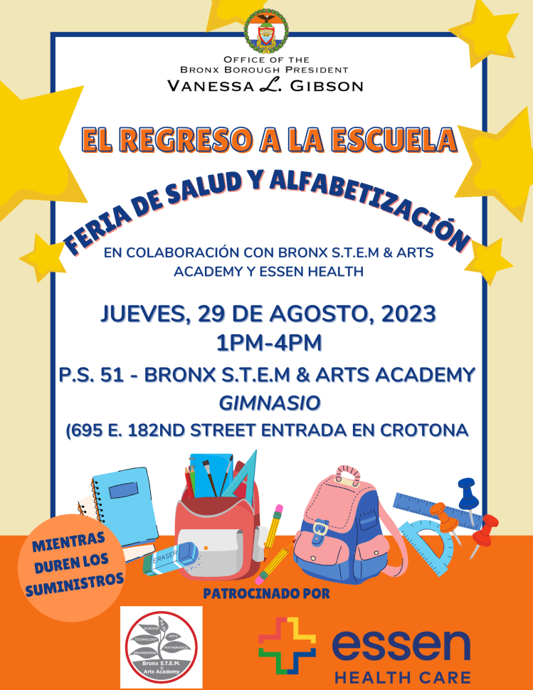 Back to School Fair 2023 Spanish