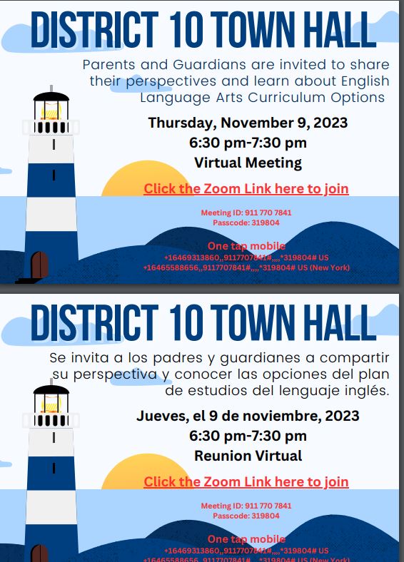 District 10 Town Hall Flyer
