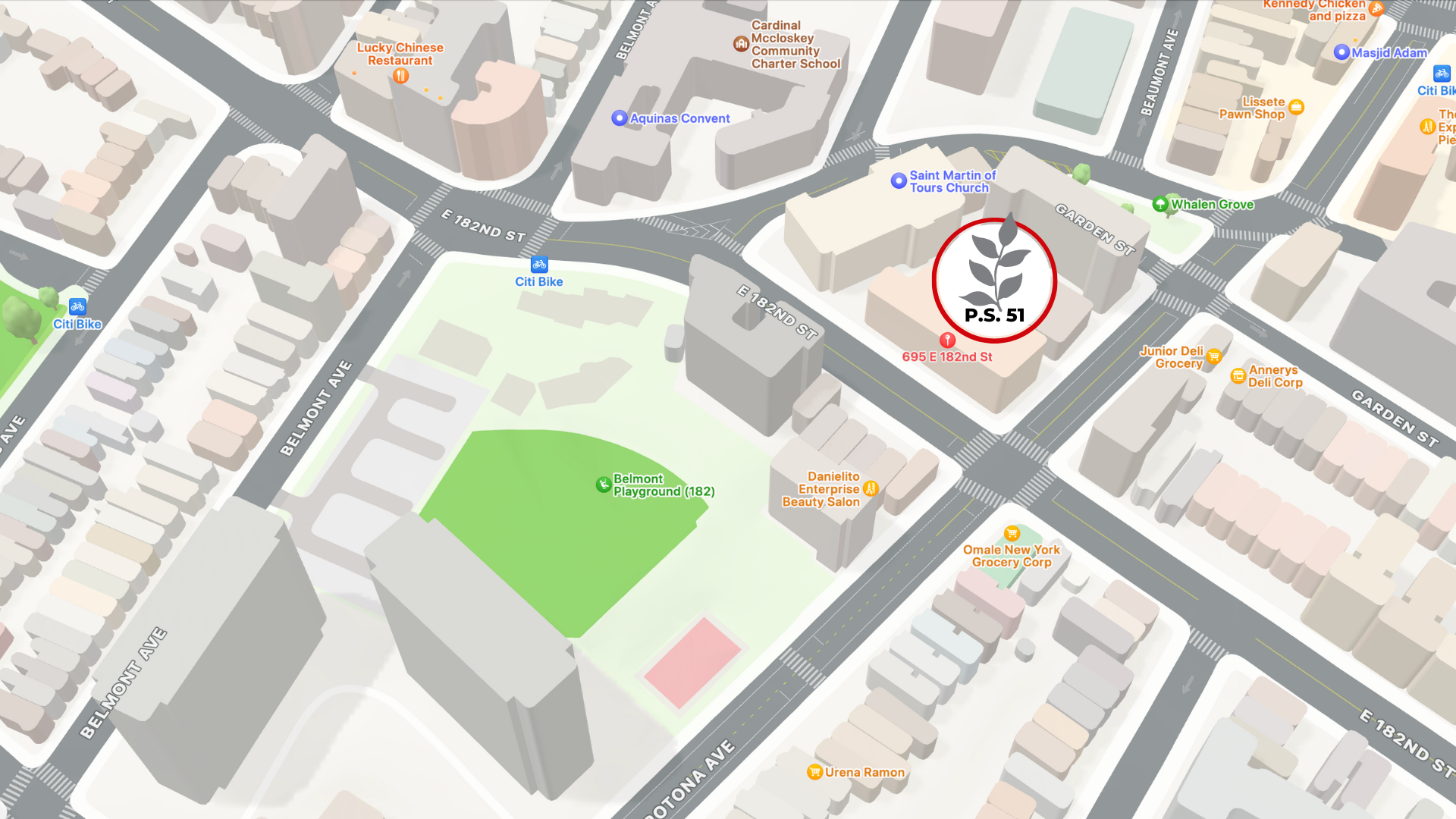 map of school location